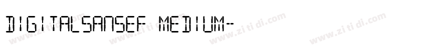 DigitalSansEF Medium字体转换